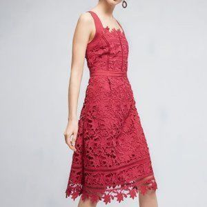 NWT Anthropologie Mulberry Cross-Back Dress 12